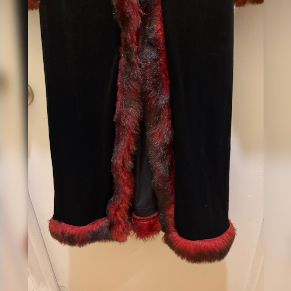 Vintage Betsey Johnson Penny Lane Jacket with Red Faux Fur Accent - Picture 5 of 5